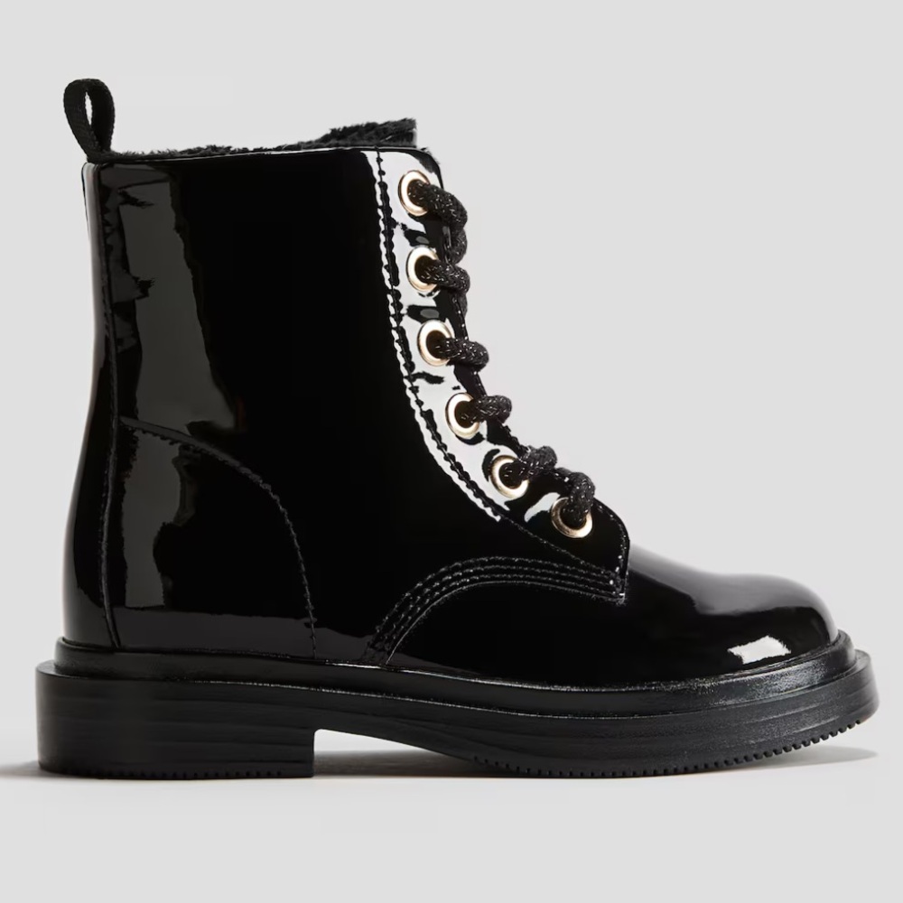 H&M Black Combat Boots